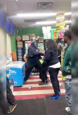 Girl Gets Knocked Silly By Big Dude In Grocery Store