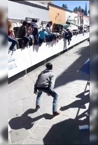 Sneaky Bull Teaches Taunting Kid A Lesson