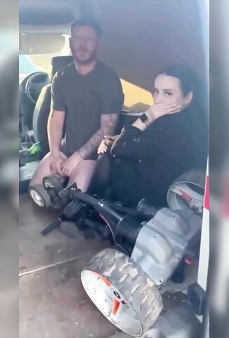 British Guy Busted By His Wife Getting A Blowjob In The Back Of His Van