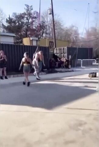 Fatty Tries Out Human Suspension