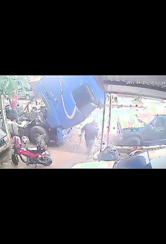Man Saved From Being Crushed To Death By A Truck