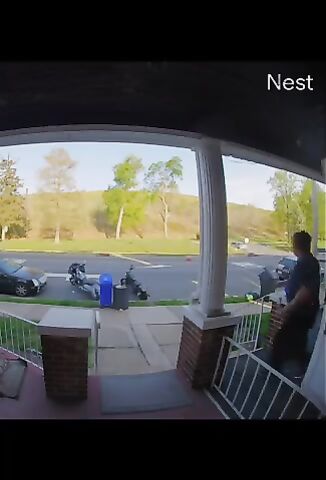 Biker Slams Into Car Call 911