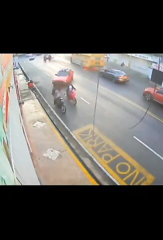 Drifting His Car Into Cyclists