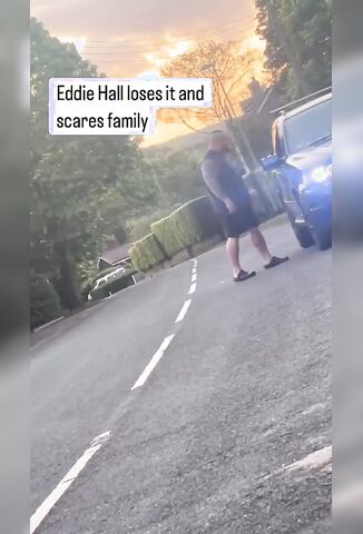 Eddie Hall Goes Berserk During Road Rage Chases Family Threatening To Rip Off Heads