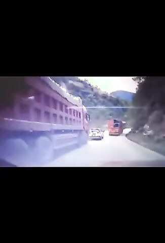 Out Of Control Truck Kills Unsuspecting Car Driver In Fiery Crash