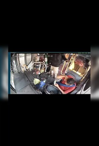 Bus Driver Gets Knocked Out With A Flash For Being On The Phone