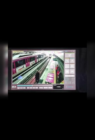 Man In Another World Walks Off Train Platform Then Realises Too Late