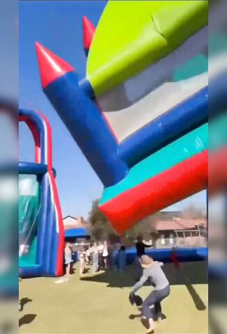 Bouncy Castle Wasnt Tied Down