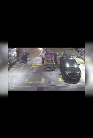 Car Explodes At The Gas Station Ruining Their Day