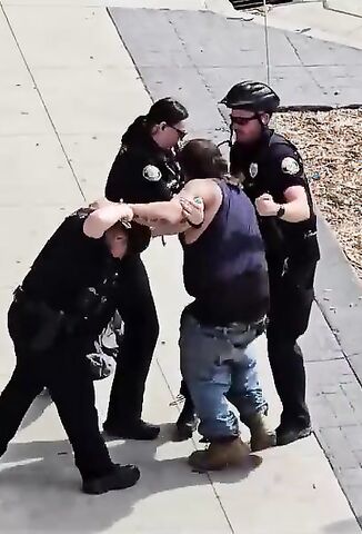One Guy Versus Three Cops No Contest