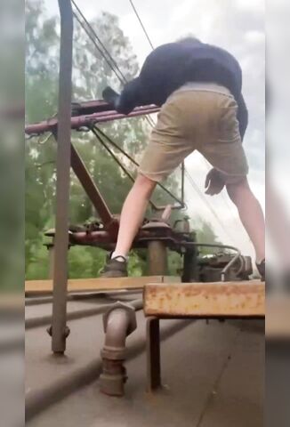 Tik Toker Gets Electrocuted Surfing On A Train