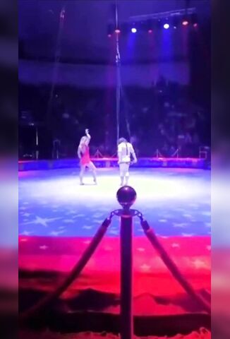 Russian Circus Girl Snaps Both Her Arms