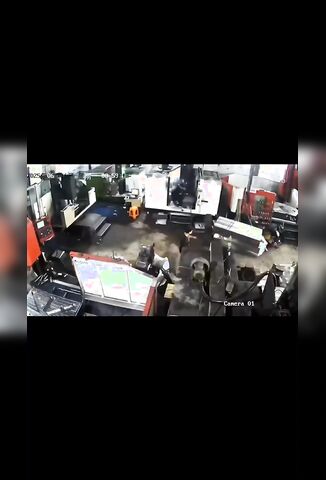 Steel Cable Snaps Sending Worker Flying