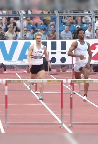 He Took His Pet Snake To The 100 Meter Hurdles