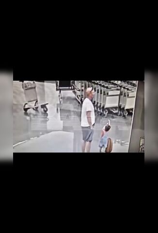 Psycho Lunatic At The Airport Grabs Someone's Kid