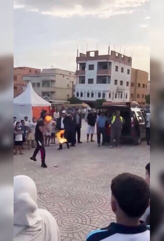 Fire Breather Goes Up In Flames