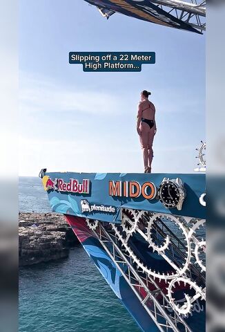 Slipping Off The 22 Metre High Platform