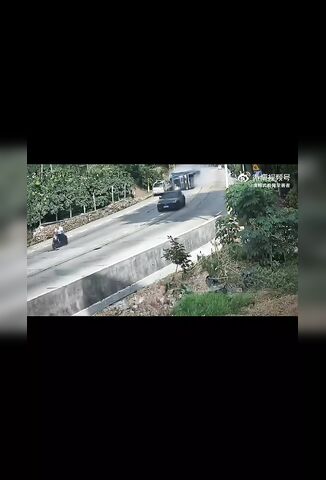 Truck Flips Over And Plays Bowling