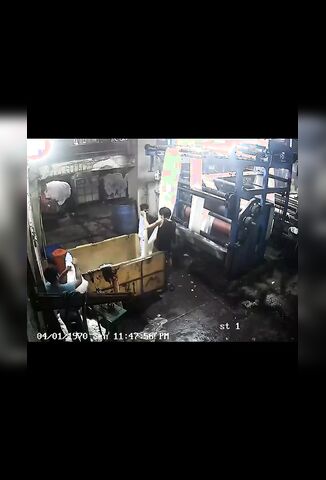 Worker Wraps Sheet Round His Neck And Bad Things Happen
