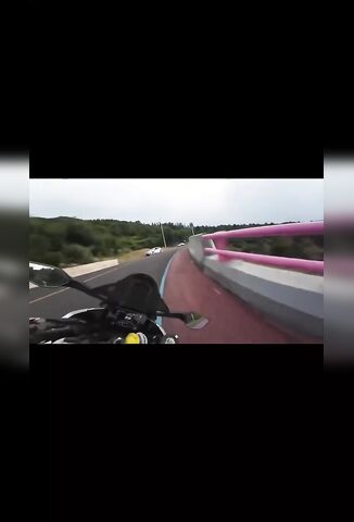 Biker Meets Screaming Pedestrian