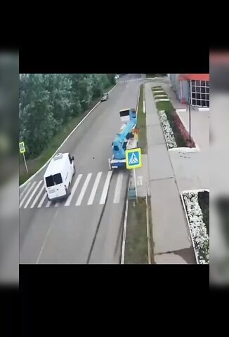 Crane Driver In A Hurry