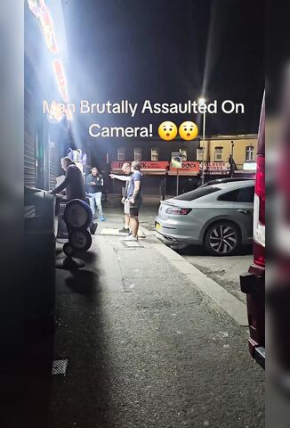 Damn - Man Slams Solid Wood Panel Into Two Guys Skulls In England