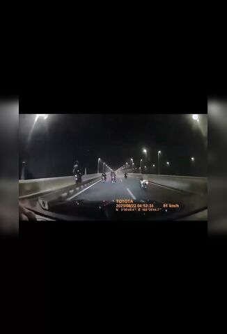 Racing Scooter Rider Takes The The Sky