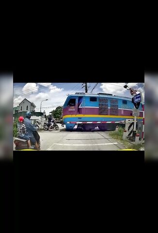 Biker Fails To Reverse In Time