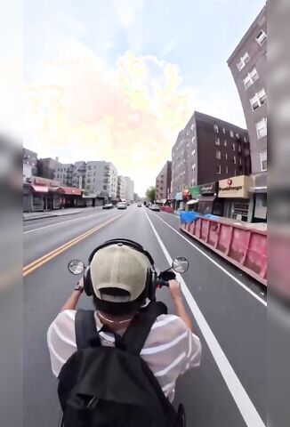 Speeding Down The Bike And Bus Lanes Doesn't End Well