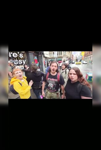 Leftist Protesters Ponytail Used Against Him By Charlie And Crew