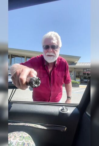 Boomer Threatens Girls With A Taser