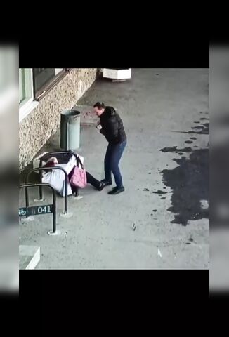 Asshole Shoulder Barges Then Beats A Random Woman