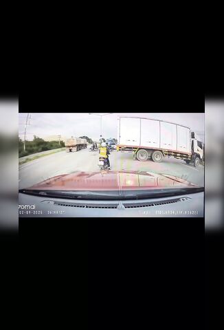 Wrong Place Wrong Time For This Girl Biker