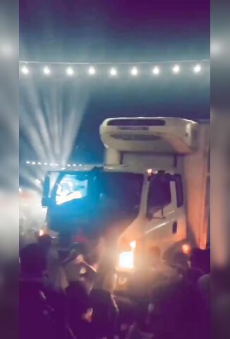 Dancing Indians Flattened By Crazy Trucker