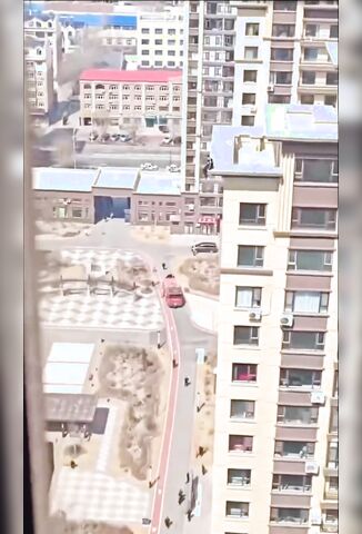 Depressed Man Belly Flops Of High Rise To The Dirt Below
