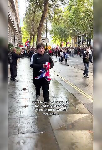Brown Person Attending The Tommy Robinson Rally Feels The Love