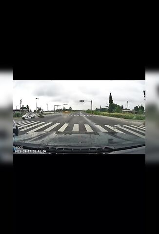 Casually Crossing The Street On My Bike