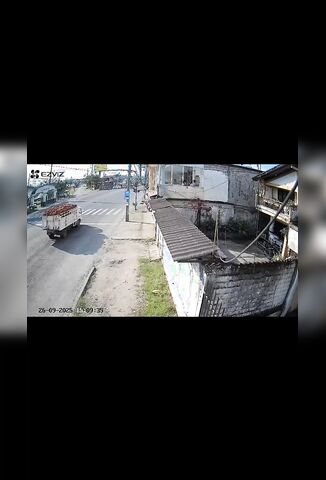 Blind Biker Meets The Back Of A Truck