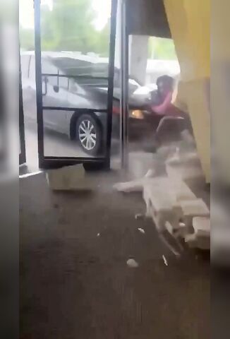 Pissed Off Hyundai Driver Greets The Crowd