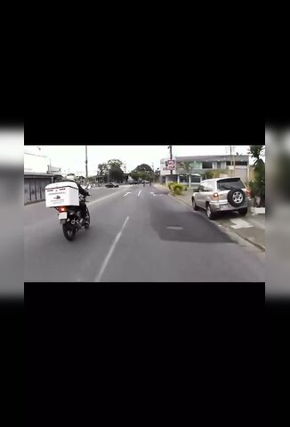 Scooter Rider Hits Hard
