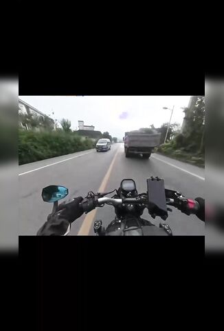 Speeding Biker Becomes A Spinning Biker