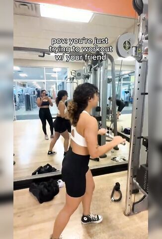 Female Gym Goers Have A Disagreement
