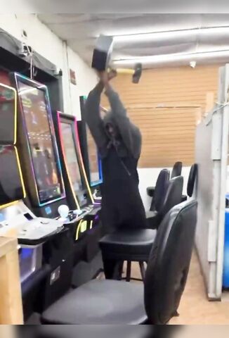 The Guy Is Just Here To Service The Machines