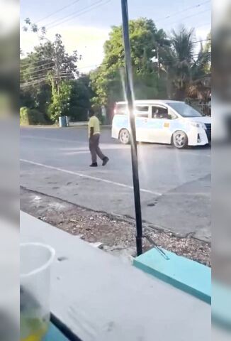Teen Playing Chicken With Traffic In Jamaica Learns A Very Hard Lesson