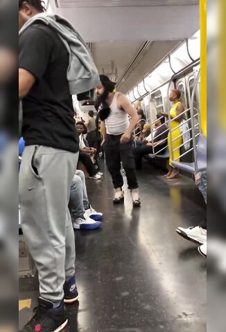 White Guy Slapped Unconscious On The Subway