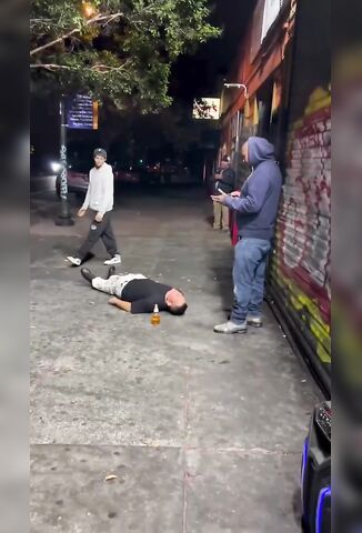 The Sound Of His Head Hitting The Sidewalk Is Brutal