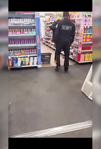 Security Guard Does His Job To Perfection