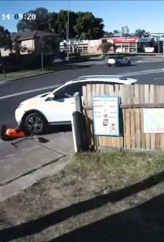 Damn Driver Doesn't Even Stop The Check On Him