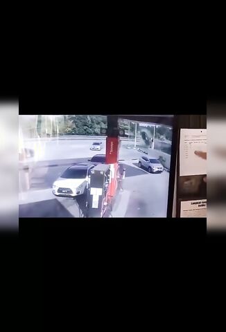 Man Launched Into Space During Rollover Outside Fuel Station But Survived