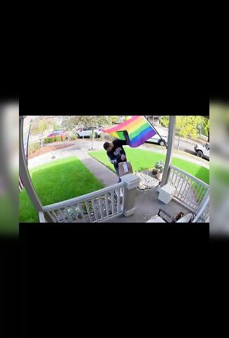 Delivery Driver Worried He's Got The Gay After Touching Pride Flag